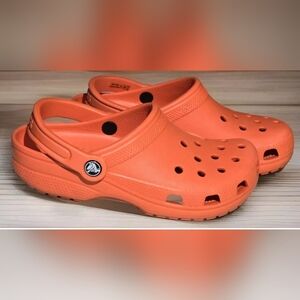 Crocs Classic Clogs Adult Unisex m5/w7 Tangerine Orange Slip-ons Shoes 10001-817